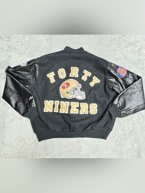 🔥🚨Rare 80’s 90’s Chalk Line San Francisco 49ers Varsity Jacket XL . Spellout